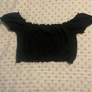 Off the shoulder crop top